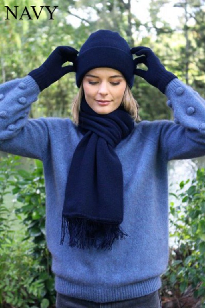 Merino Lambswool Plain Beanie image 1